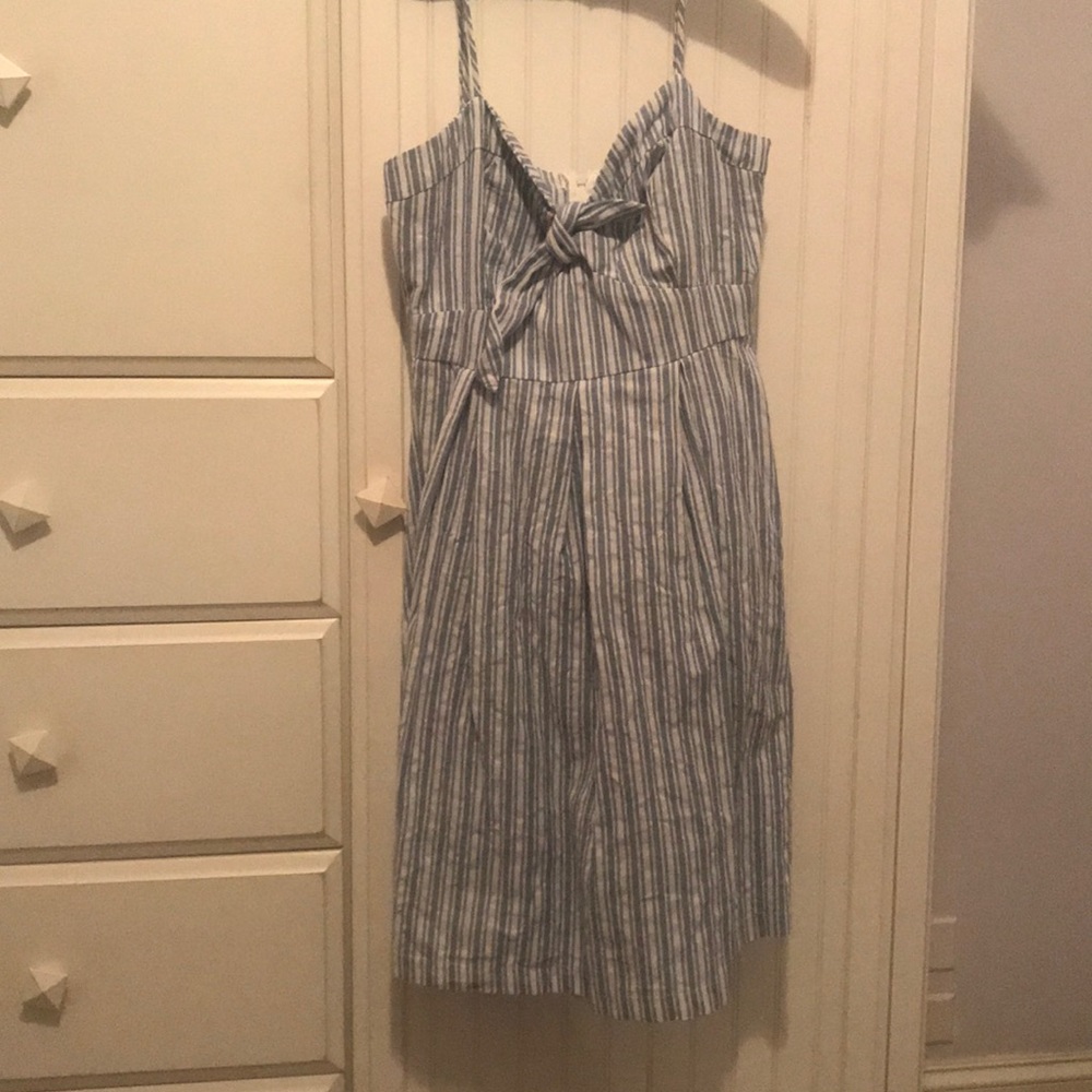 Trendy linen sundress